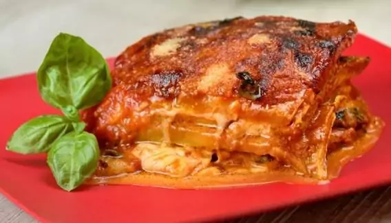 Лазаня с тиквички и патладжан