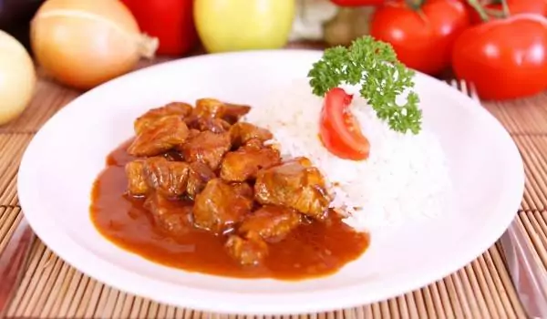 Винен кебаб с телешко