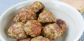 Печени кюфтенца с кайма и тиквички