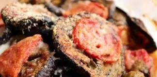 Есенни патладжани с пресни домати