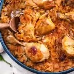 Пилешко с прясно зеленце