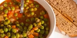 Постна яхния от грах