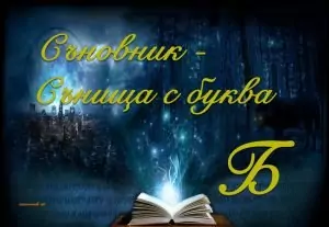 Съновник - сънища с буква б