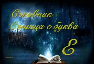 Съновник буква E