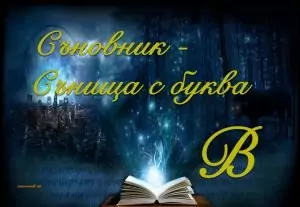 Съновник - сънища с буква в