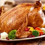 Печено пиле с гарнитура