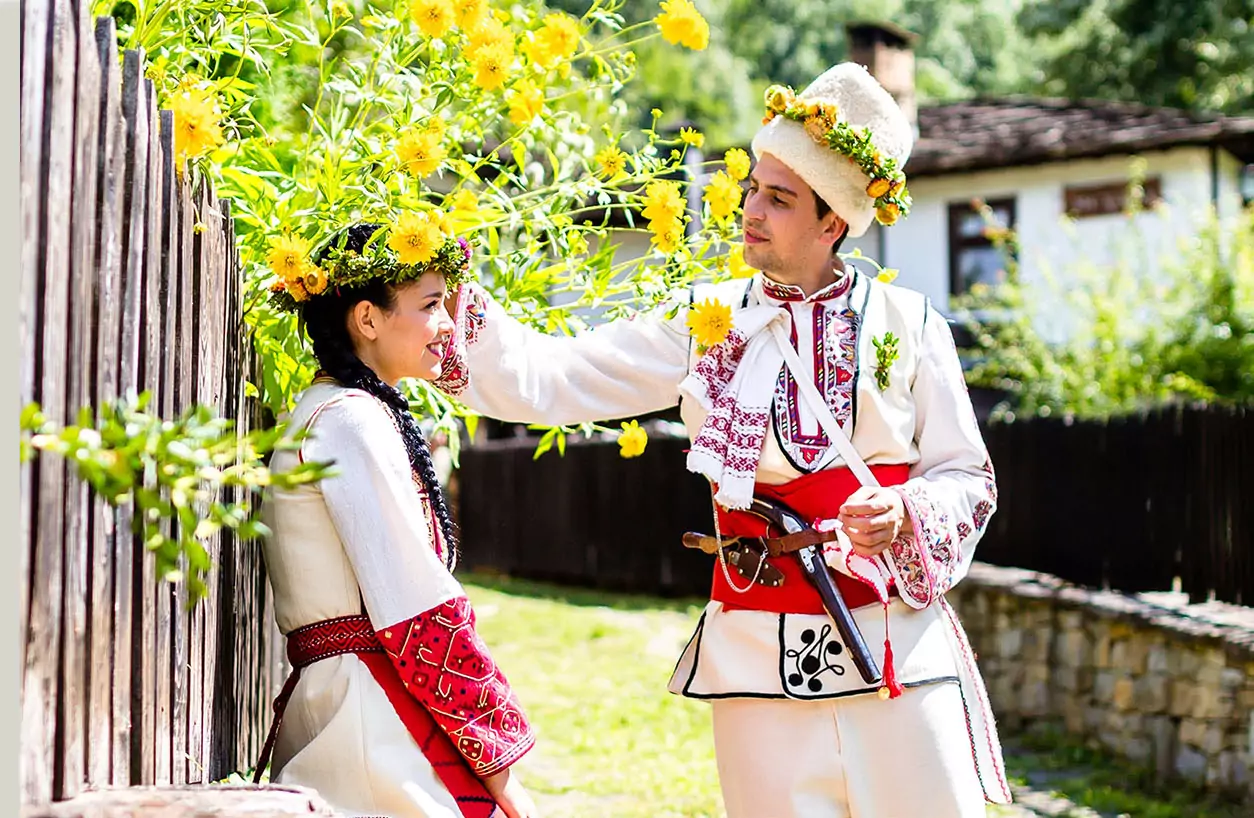 младоженци