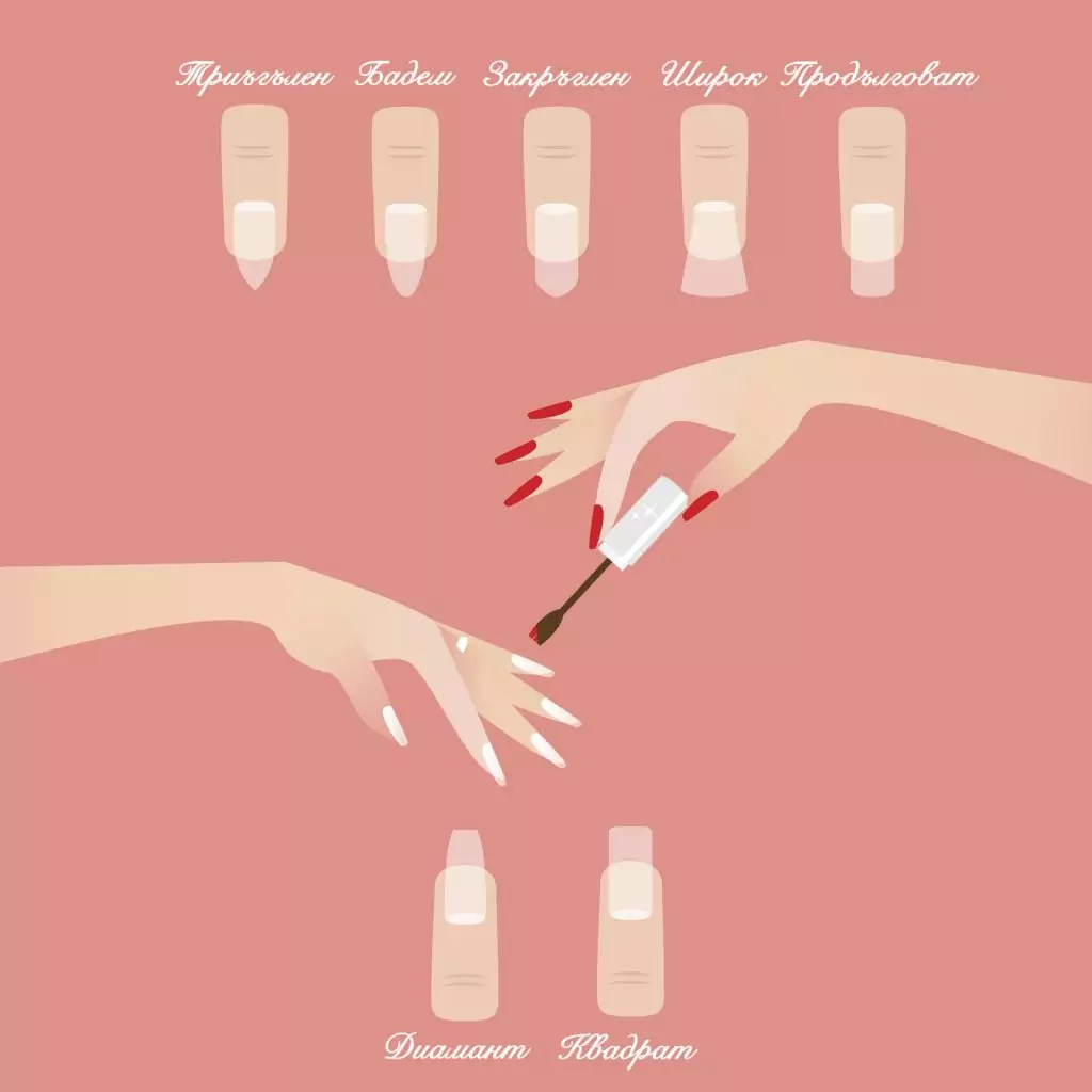 Формата на ноктите издава характера