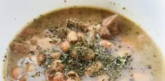 Овнешко или шилешко с боб в тенджера под налягане