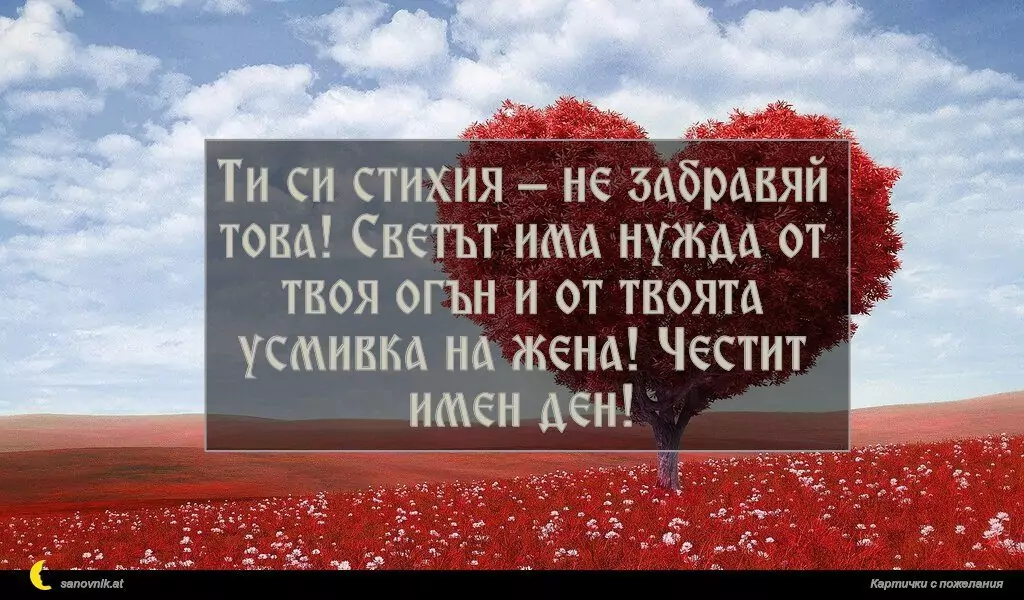 Пожелание за Имен Ден 42