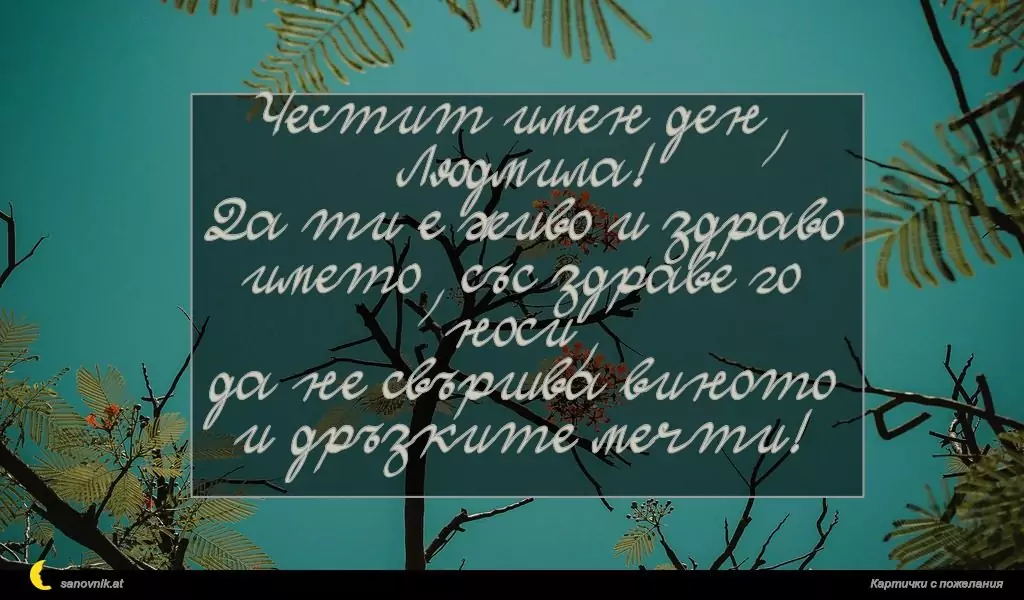 Пожелание за Людмил, Людмила 9