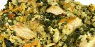 Свинско с ориз и коприва