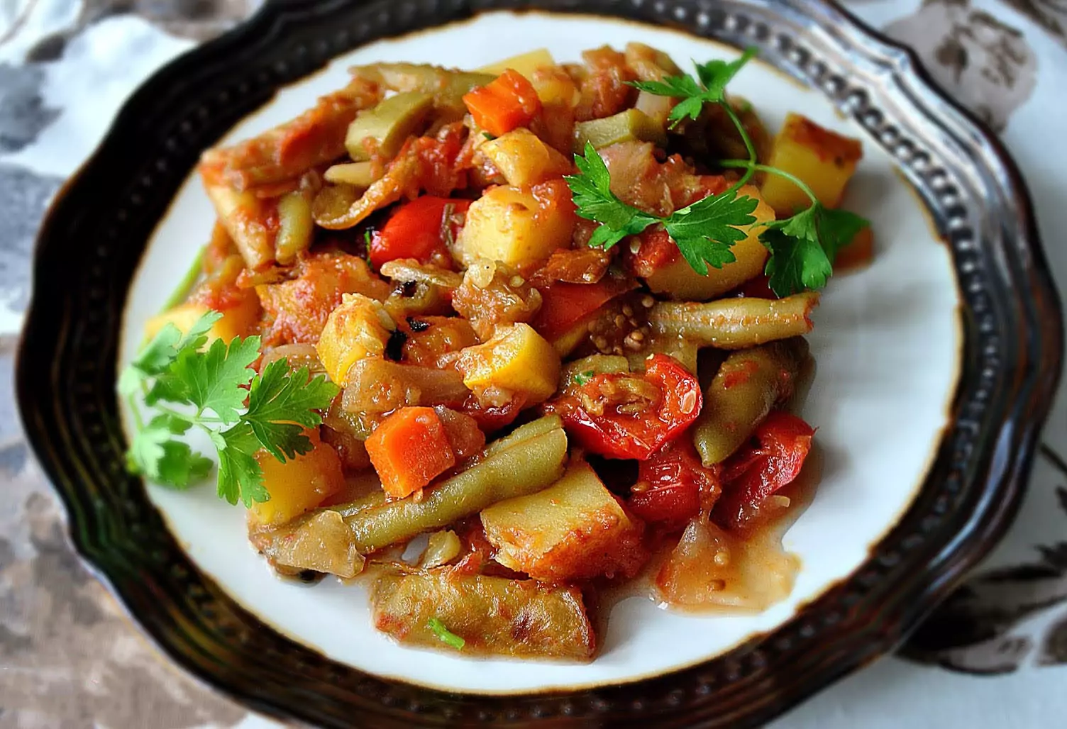 вкусен гювеч на тиган