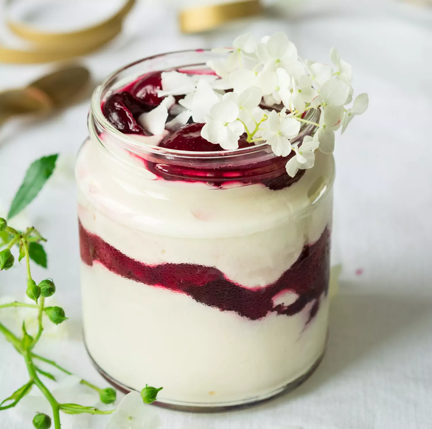 Десерт с пияни череши