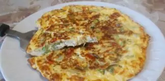 Мързелив огретен с тиквички