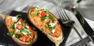 Пълнени патладжани с кус кус