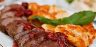 Телешко бон филе с мексикански сос