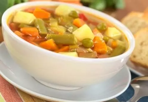Чорба от зелен фасул и картофи