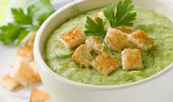 крем супа със зелен фасул