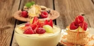 Малинов крем с шампанско