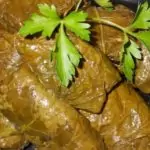 Посни сарми от лапад и джанки