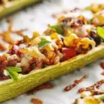 Пълнени тиквички с кайма и кашкавал