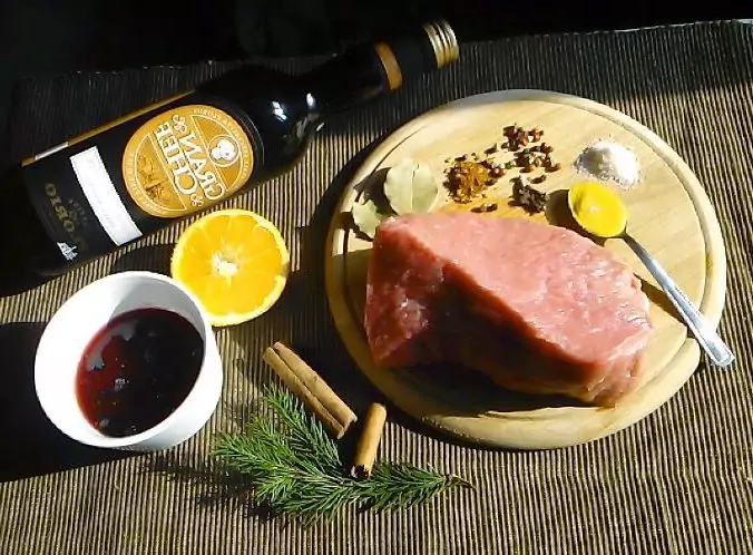 Телешко със сироп от малини