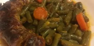 Зелен фасул с наденица