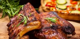 Свински ребра с диня