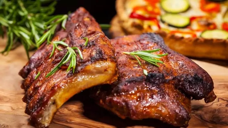 Свински ребра с диня