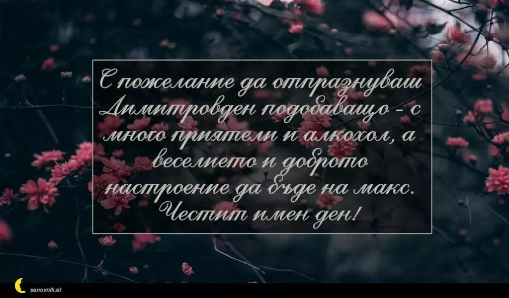 Пожелание за Димитровден 13