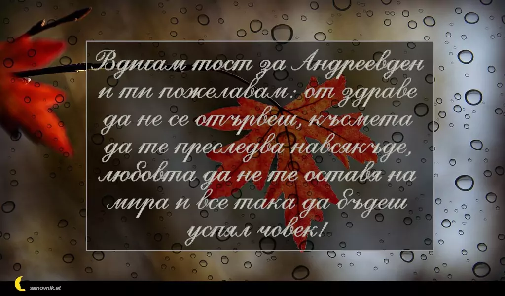 Пожелание за Андреевден 11