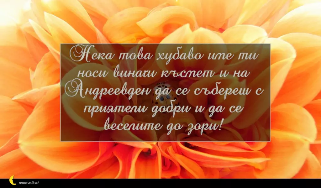 Пожелание за Андреевден 9