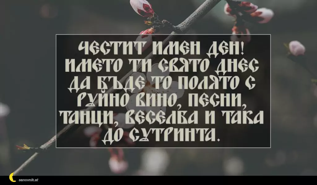 Пожелание за св. Данаил 17