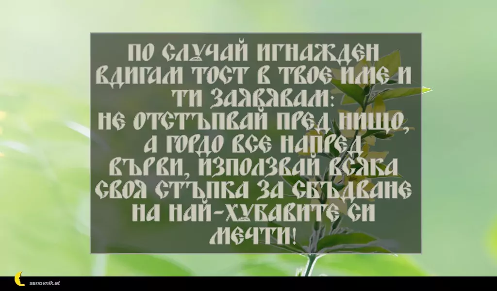 Пожелание за Игнажден 12