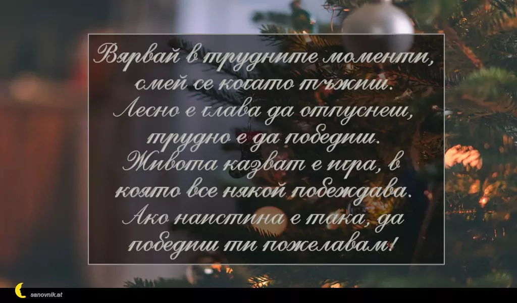 Пожелание за Коледа (имен ден) 15