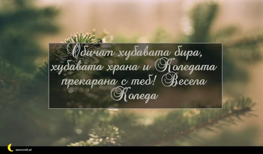 sanovnik.at - Картички за Коледа Обичам хубавата бира, хубавата храна и Коледата прекарана с теб! Весела Коледа