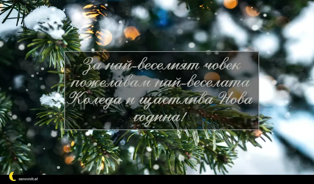 sanovnik.at - Картички за Коледа За най-веселият човек пожелавам най-веселата Коледа и щастлива Нова година!