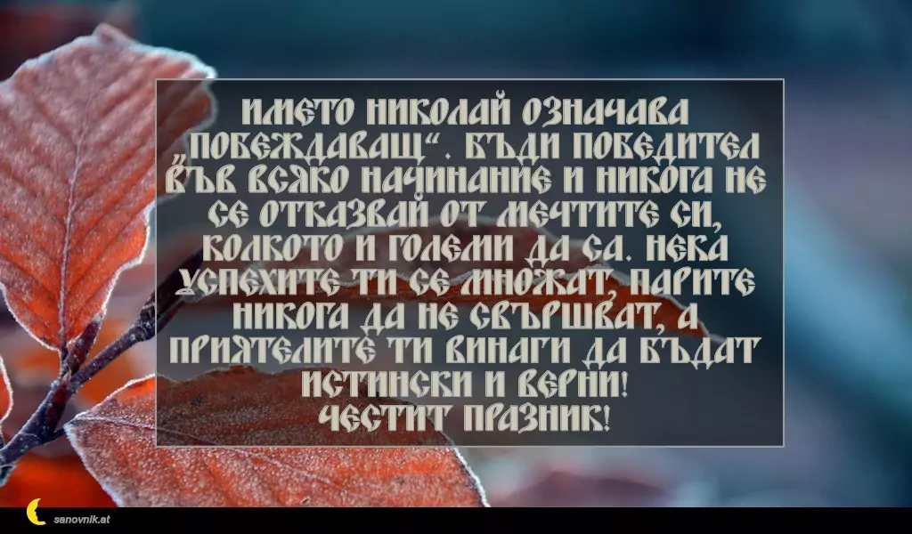 Пожелание за Никулден 21