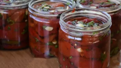 Мариновани печени белени чушки