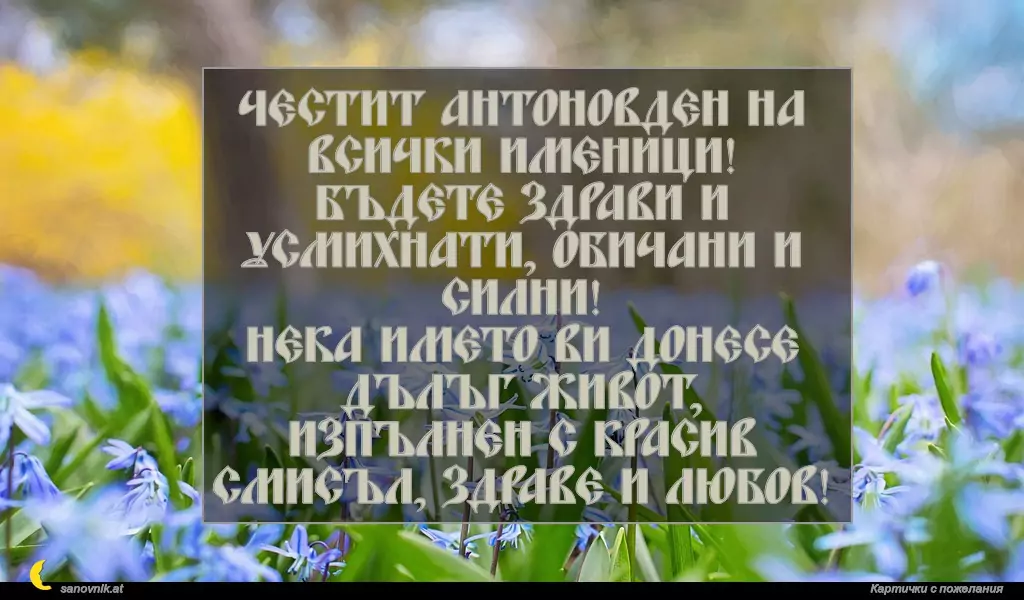 Пожелание за Антоновден 16