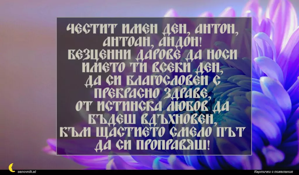 Пожелание за Антоновден 4