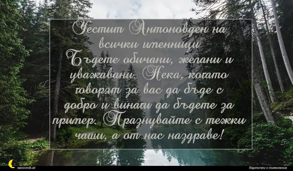 Пожелание за Антоновден 9