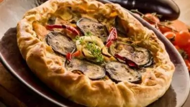 Киш с патладжан и домати