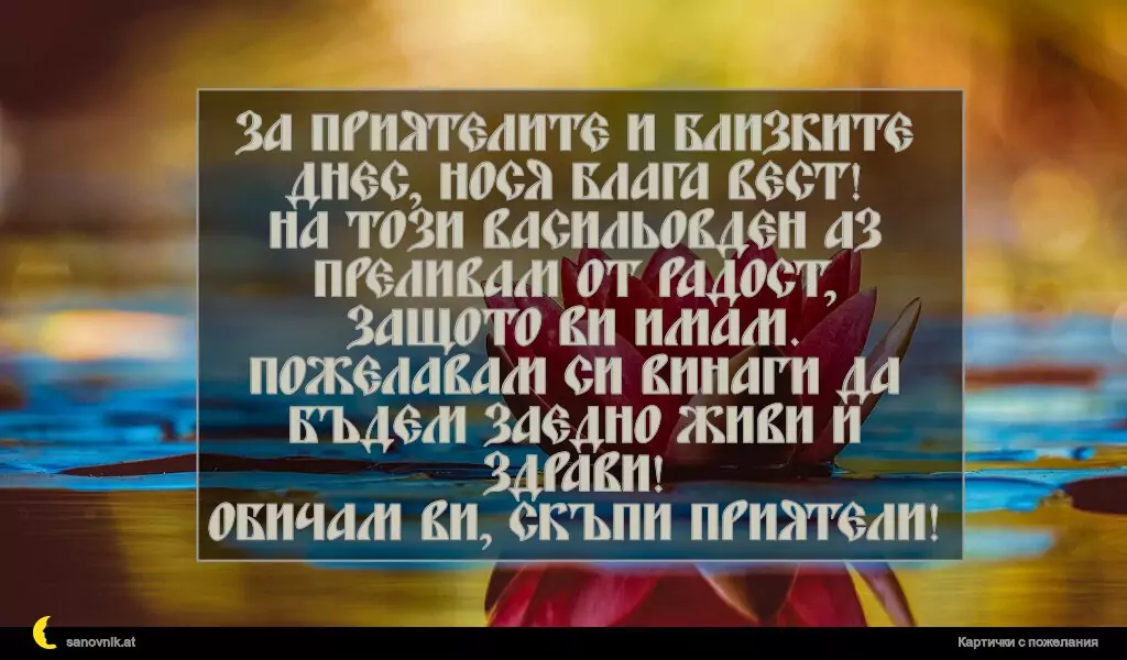 Пожелание за Васильовден 19