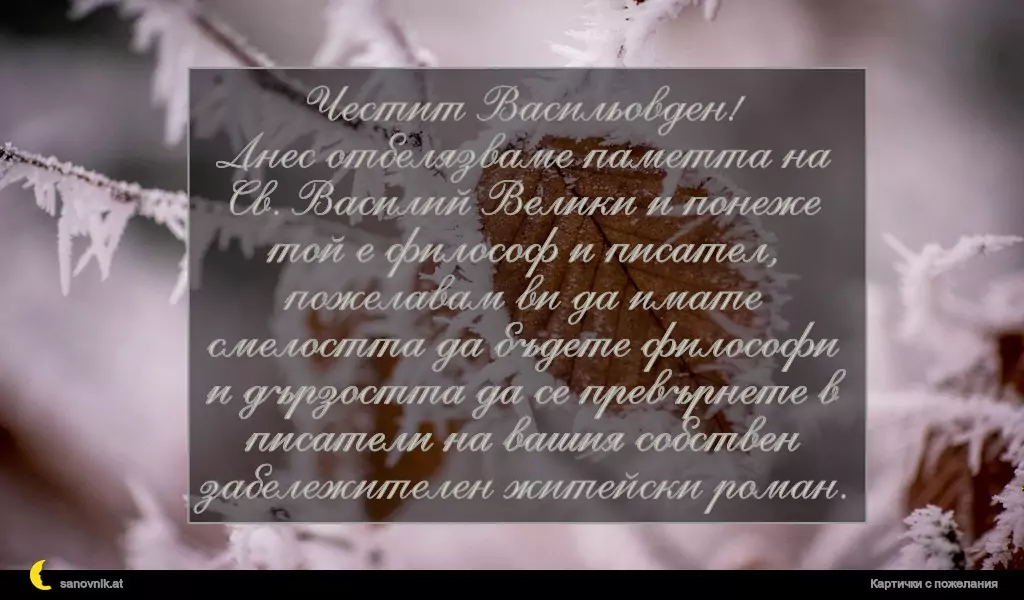 Пожелание за Васильовден 22