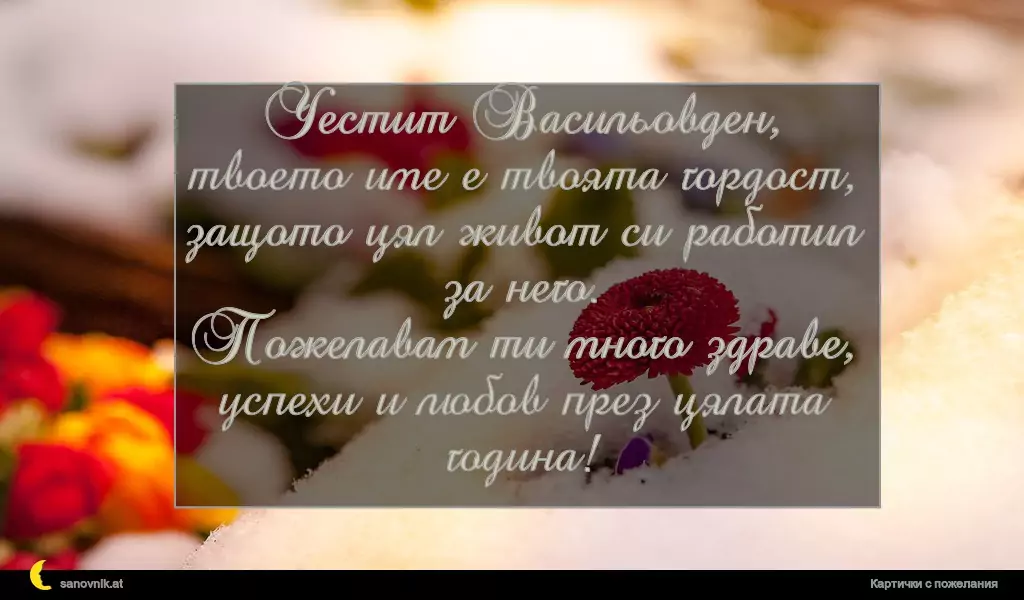 Пожелание за Васильовден 6