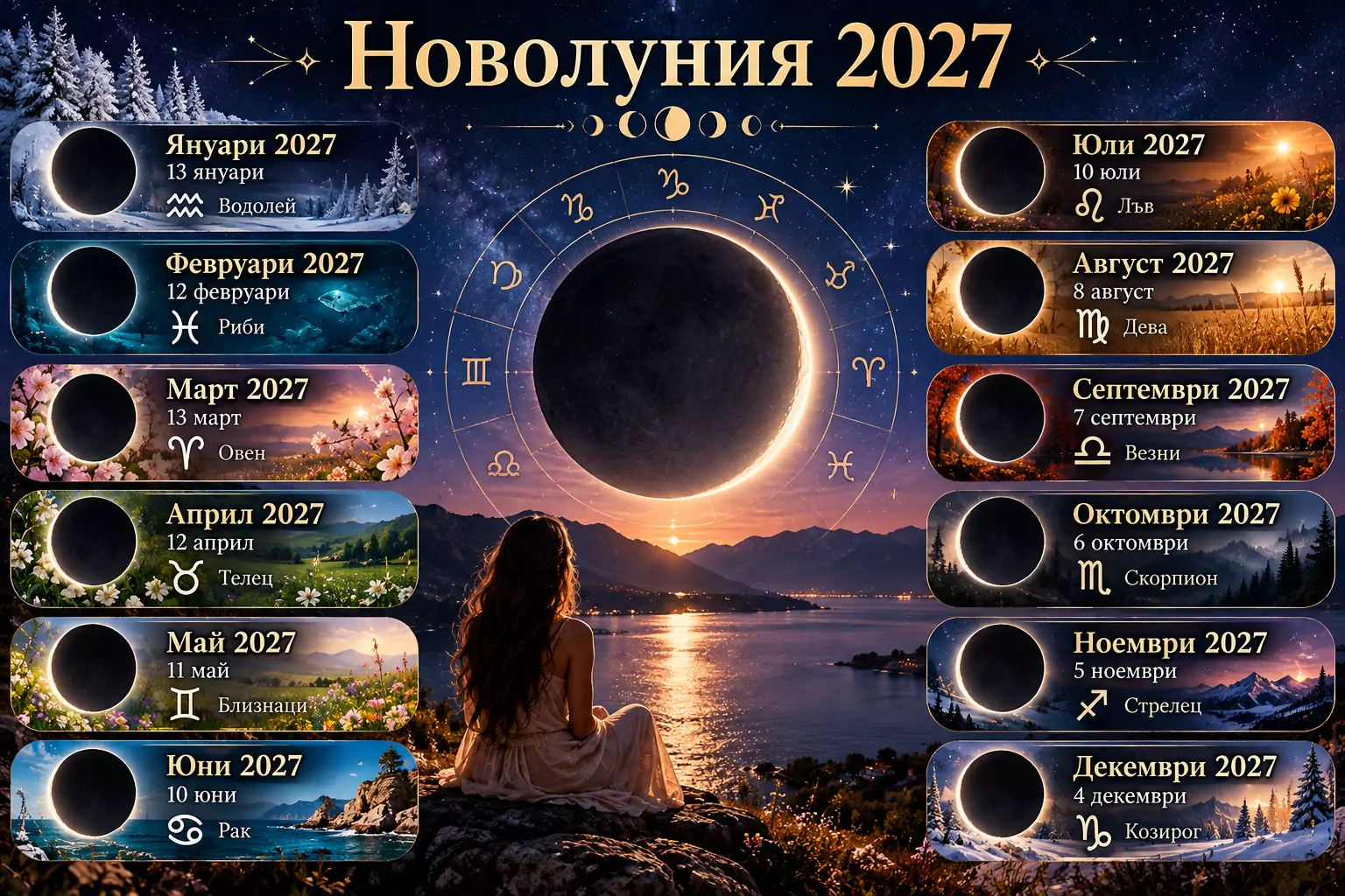 Новолуния 2027 Новолуния 2027