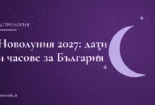 Заглавна карта: Новолуния 2027 – дати и часове за България