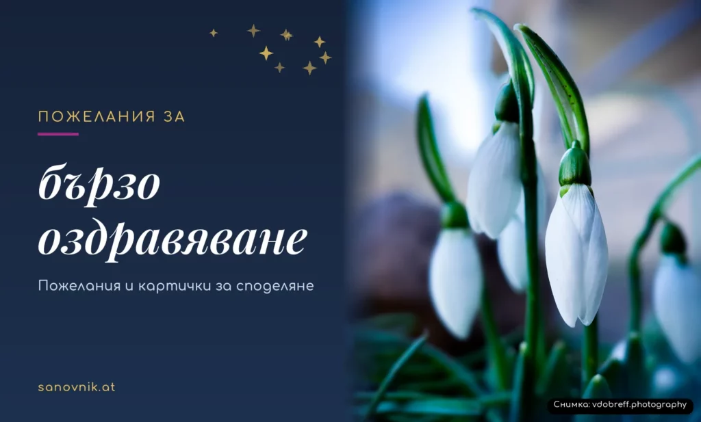 Пожелания за бързо оздравяване